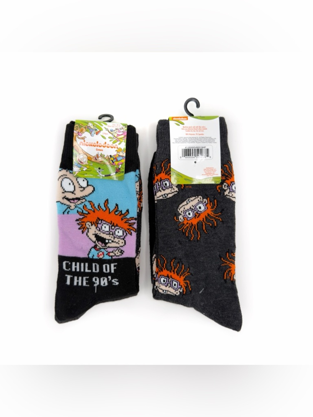 Rugrats Nickelodeon Crew Socks 90s Men’s Womens Gift Tommy Chuckie